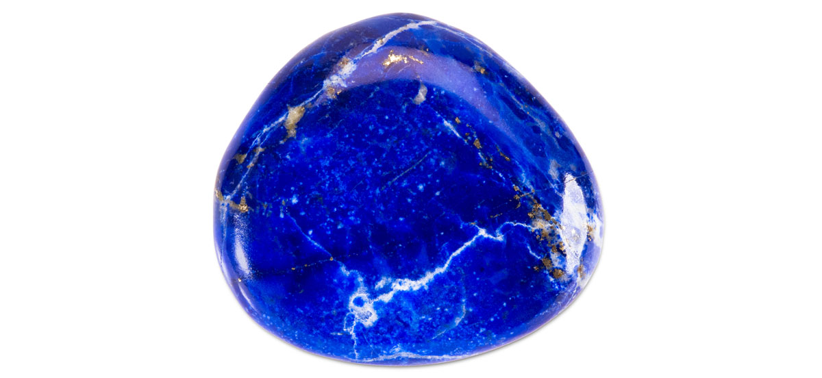 Lapislazuli mit feinen, golden schimmernden Pyrit-Äderchen